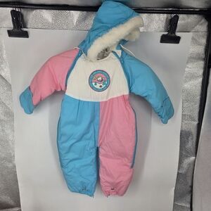 ​❄️ Vintage Bright Future Baby Snowsuit / Bunting (18 Months) 🍼